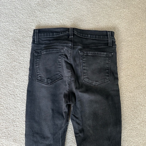 J Brand Black Distressed Cigarette Leg Denim - Sz 26 - Picture 6 of 11